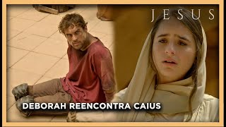 Deborah reencontra Caius e se surpreende ao vê-lo sem as pernas | NOVELA JESUS