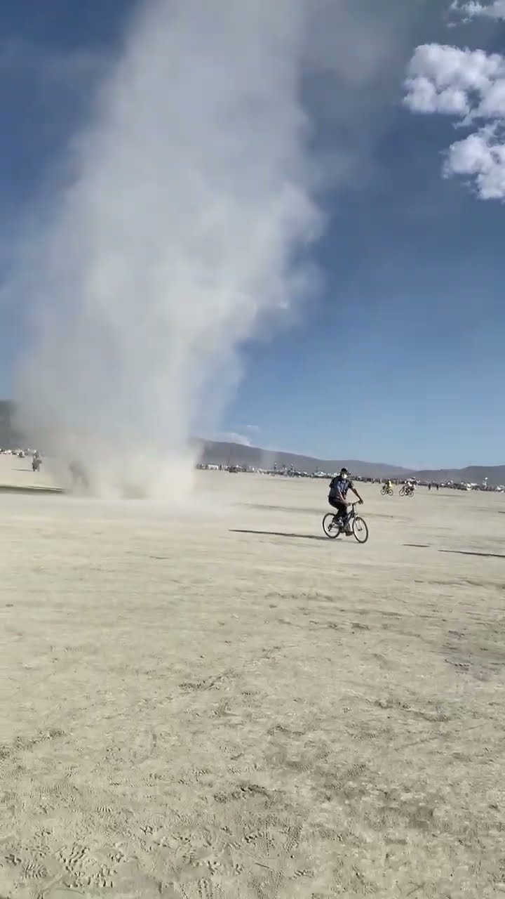 Dust Devil at Burning Man || ViralHog