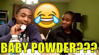 BABY POWDER PRANK ON OLDER BROTHER (HE AT 5 OF THEM) / DONUT CHALLENGE GONE WRONG!!!!