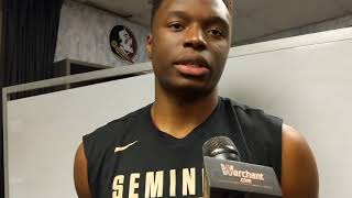 Mfiondu Kabengele talks about FSU's 2nd round game vs. Xavier