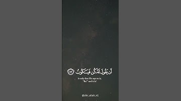 إنما أمره إذا أراد شيء ان يقول له كن  فيكون #سورة_يس #المصحف #فارس_عباد #راحة_نفسية