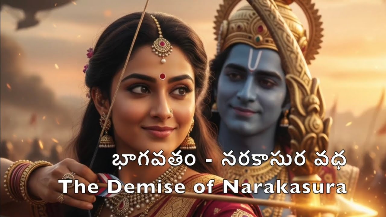 దీపావళి - నరకాసుర వధ - భాగవతం Diwali - The fall of Narakasura - Bhagavatham