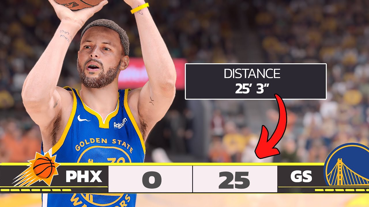 Nba Finger Distance Chart NBA, But Shot Distance = Points Per Basket - YouTube