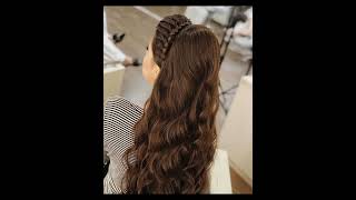 new hair style for party 2024 | Beautiful open hair style for girls party,bridal,and any functions