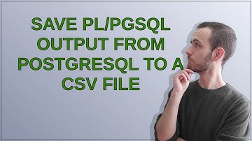 Save PL/pgSQL output from PostgreSQL to a CSV file