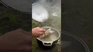 Уха,  fish soup, camp