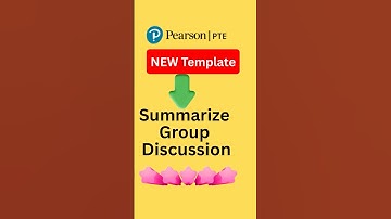 Summarize Group Discussion Template - 2 #PTE2025 #StudyAbroad #PTEPrep #PTETips