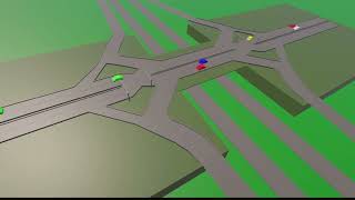 Diverging Diamond Interchange Simulation - Design & Production phase
