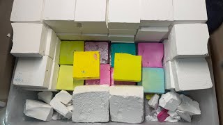5k subscribers ！Crushing 50 Chalks | Dyed ，Unpolished Chalk & Silky Fine Chalk-Crispy & Soft Sounds. screenshot 3