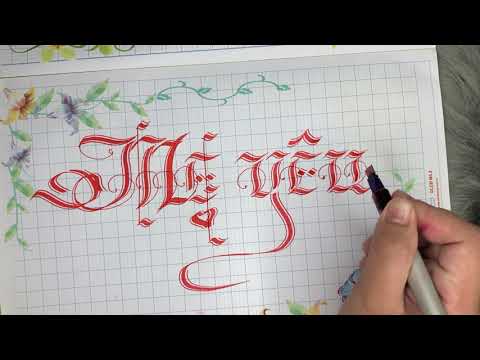 Video Giới thiệu bút viết chữ sáng tạo Gothic nghệ thuật độc... - youtube