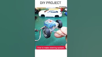 How To Make RC Car Steering System / How To Make Steering Mechanism with Servo motor / #howtomake