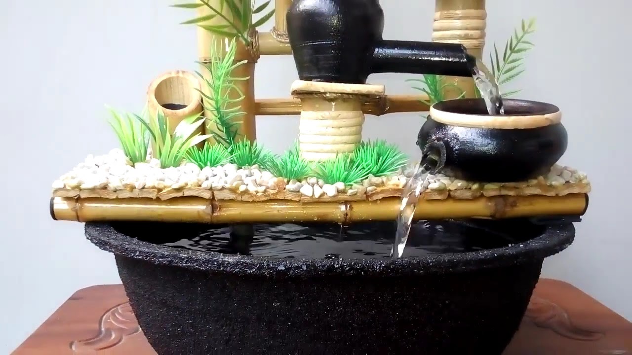 Miniatur Air  Mancur  Bambu  Cendani Gunungsaren YouTube