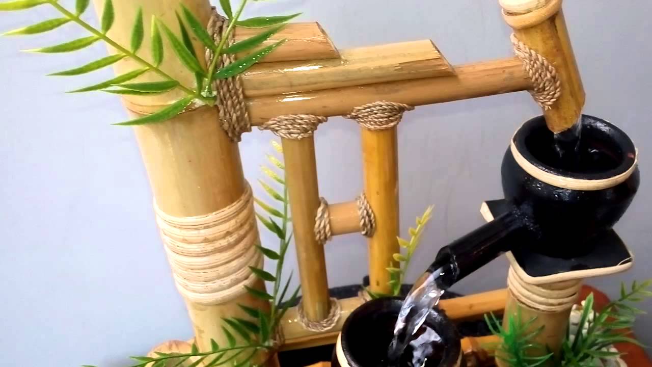 Miniatur Air Mancur Bambu  Cendani Gunungsaren YouTube