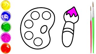 Drawing A Paints For Kids  Bolalar Uchun Boyoqlar Chizish رسم دهانات للاطفال