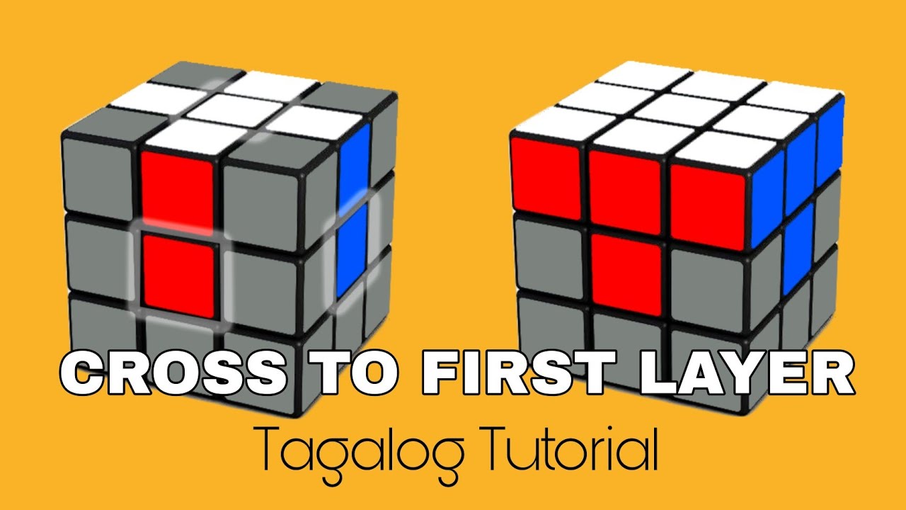 HOW TO SOLVE 3X3 RUBIKS CUBE | BEGINNERS METHOD (TAGALOG) PART 1 - YouTube