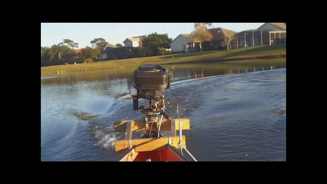 Homemade Boat Motor and Steering Console - YouTube