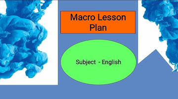 D.El.Ed Part 2 English Macro Lesson Plan (The Grasshopper And The Ants)