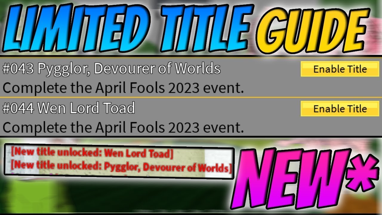 How to get the new Secret Titles in Blox Fruits (April Fools 2023 Event