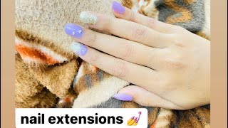 First time kraye nail extensions ? vlog || 14|| Kajal turan