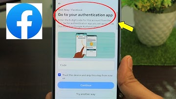 Fix Facebook | Go to your authentication app