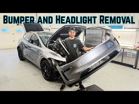 Model Y Juniper front bumper and headlight removal