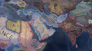 WHAT IF USA ANNEXED MIDDLE EAST  IN WW2  / HOI4 TIMELAPSE