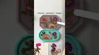 🌸Process and Reveal🌸 Floral Catchall Trays #shorts #artprocess