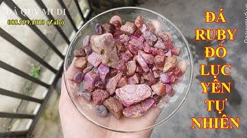 ĐÁ RUBY ĐỎ - HÀNG THÔ TỰ NHIÊN MÀI TRANG SỨC