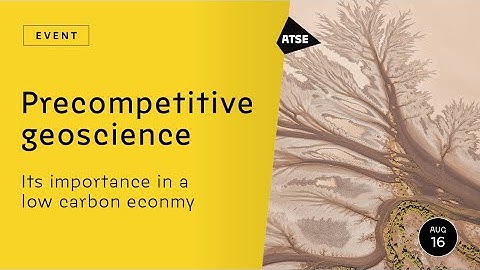 Precompetitive Geoscience: Its importance to a low carbon economy