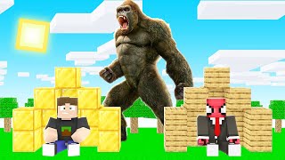 KİNG KONG VS EV! 🦍 - Minecraft screenshot 4