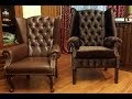 Кресло своими руками Часть 4 (Оббивка подлокотника и ушей поролоном) \ DIY armchair