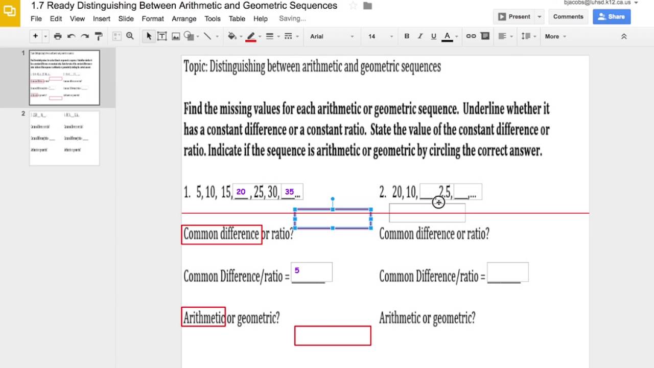 best explanation of geometric and arithmetic sequences best explanation of geometric and arithmetic sequences