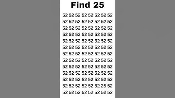 🔍 Spot the Hidden Number 25! | Can You Find It? 🔢