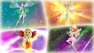 Winx Club - All Side Fairies/Characters Transformations! HD!