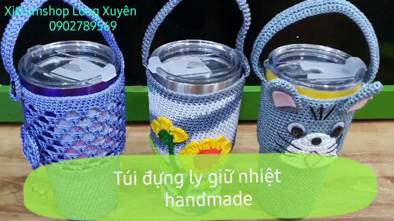 Túi đựng ly giữ nhiệt handmade,sản phẩm thủ công  0902789569