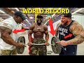 WORLDS BIGGEST ARMS "BREAK" THE WORLD RECORD STRICT CURL!