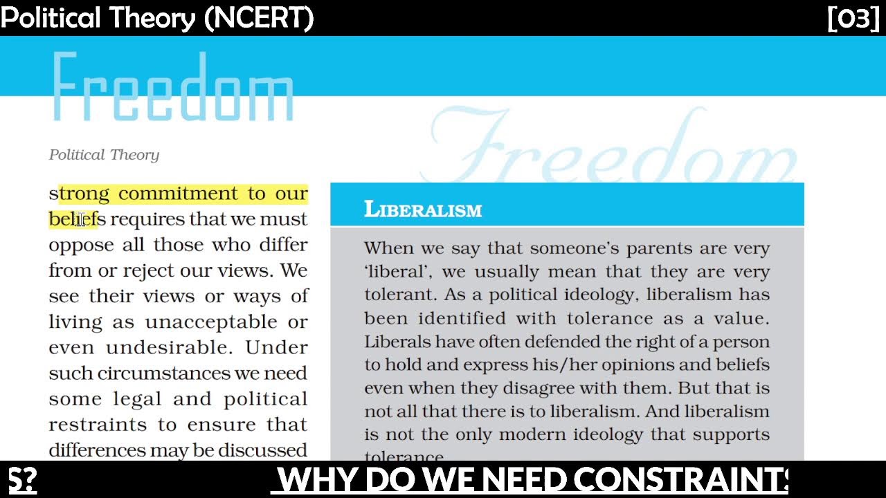 why-do-we-need-constraints-11-ncert-political-theory-youtube