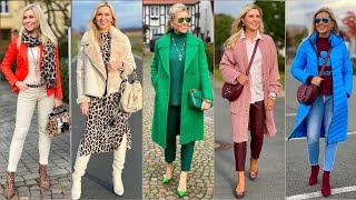 Winter Outfits Style For Women over 40+50+60 | Vintage Clothing Fashion 2023 | Business Outfits