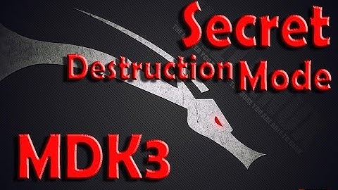 MDK3 tutorial - Kali linux sana 2.0 | Disconnect All Wireless Connections