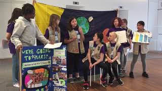 Roosevelt Island Girl Scouts Practice First Lego League Robotics Chanpionship Presentation