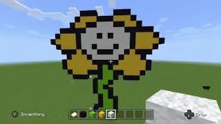 I Built Flowey From Undertale On Minecraft