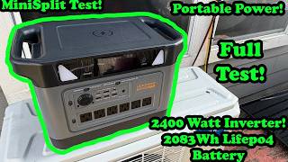 UDPower U2400 Portable power station Testing, Unboxing, Pure sine wave check, Capacity check
