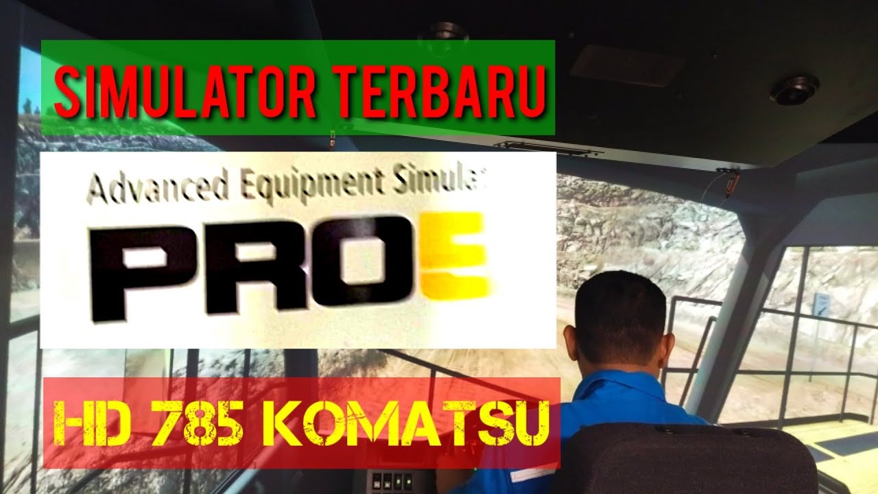 latihan simulator technologi pro5 hd 785 Komatsu - YouTube