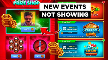 Carrom Pool New Events Not Showing - New Prize Shop Event - Jamot Gaming