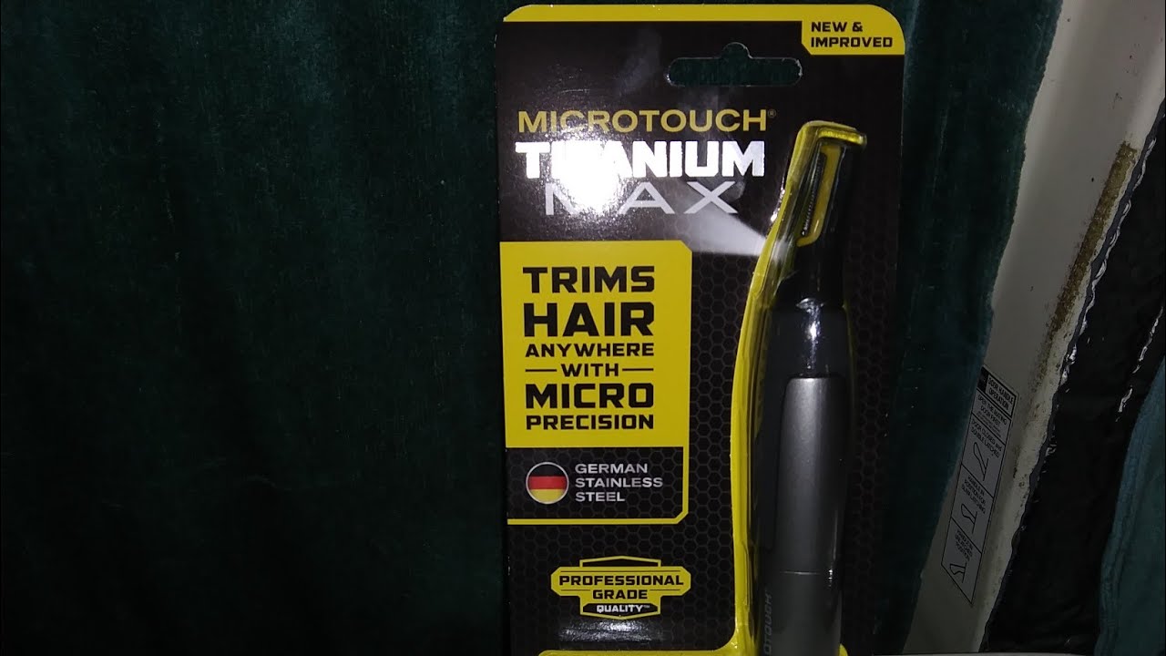 all new (microtouch titanium Max) trimmer+ the first version of it (microtouch Max)🌎😳