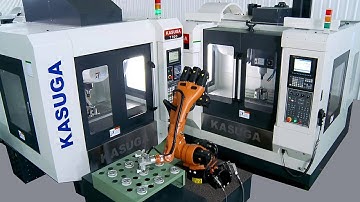 Máy phay CNC với robot công nghiệp / CNC milling machine with Robot