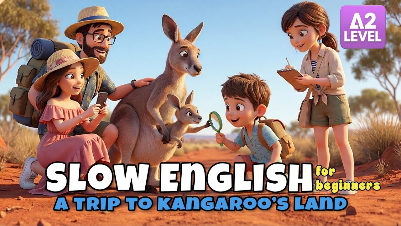 Family Travel in Australia | Easy English Listening Story (A1 Level)