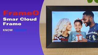 10.1" Digital Photo Album | Black Plastic Frame | Easy Plug & Play