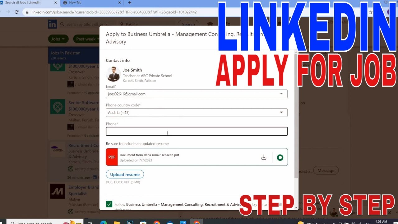 How To Apply For Job In In LinkedIn 🔴 - YouTube