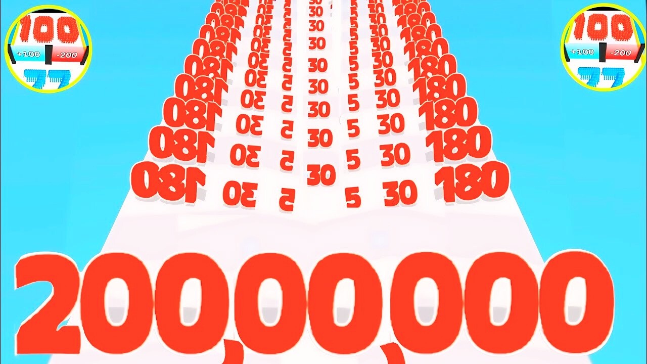 Number Master run & merge infinity ♾️  🍉 Run 2048 ball Gameplay part 1